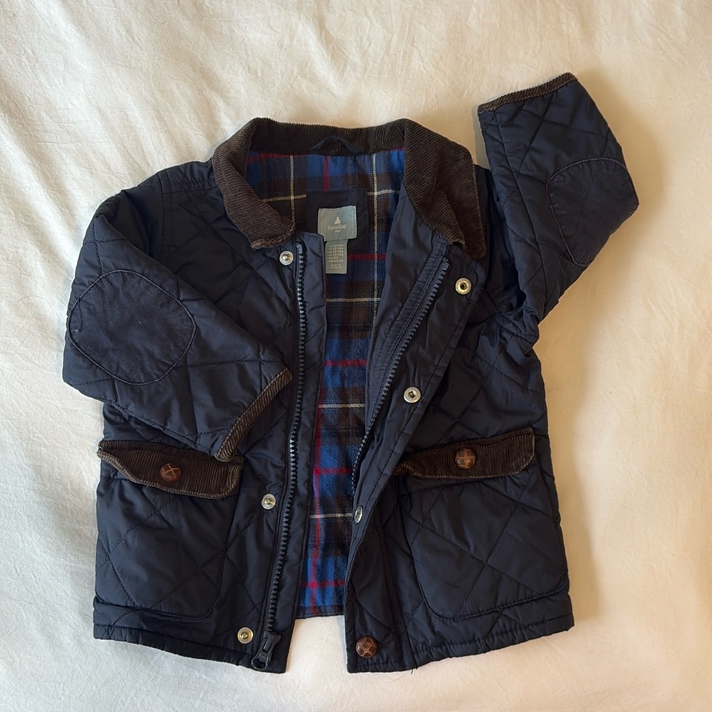 18-24 month Baby Gap spring navy quilted coat